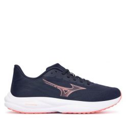 Buty do biegania Mizuno. Czarne obuwie sportowe damskie Mizuno, bez wzorów, do biegania. Za 359.99 zł.