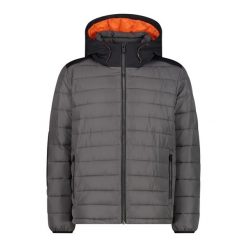 Kurtka Męska Zimowa 32K3187 OCIEPLANA 32K3187. Szare kurtki sportowe męskie CMP, na zimę, l, bez wzorów, trekkingowe. W wyprzedaży za 419.99 zł.