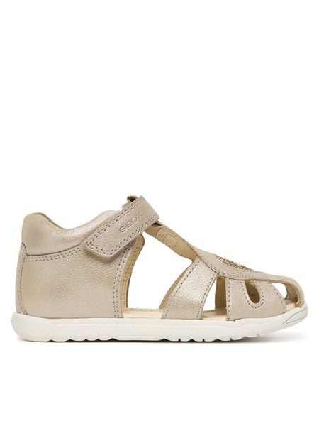Geox Sandały B Sandal Macchia Gir B654WA 0MAEW C0262 Beżowy. Brązowe sandały dziewczęce Geox, ze skóry, bez zapięcia. Za 260.99 zł.