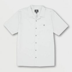 Koszula Volcom Axel Tower szara. Szare koszule męskie Volcom, bez wzorów, bez kołnierzyka, bez ramiączek. Za 359.55 zł.