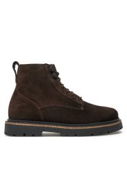 Birkenstock Trzewiki Highwood Lace Mid W Leve 1028940 Brązowy. Brązowe botki damskie Birkenstock, ze skóry, bez obcasa, na płaskiej podeszwie, bez zapięcia. Za 759.99 zł.