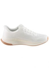 Buty sportowe damskie Skechers Bobs Squad 4 Stapl. Białe obuwie sportowe damskie Skechers, bez wzorów, z meshu. Za 309.99 zł.