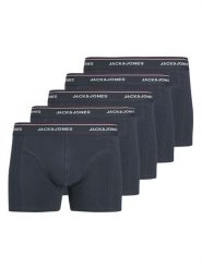 Jack & Jones Komplet 5 par bokserek Avery 12285184 Granatowy. Niebieskie bokserki męskie Jack & Jones, m, bez wzorów, z bawełny. Za 189.99 zł.