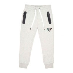 Spodnie dresowe dla chłopców Heavy Basic. Szare spodnie sportowe dla chłopców LEONE 1947 APPAREL, bez wzorów, z bawełny, sportowe, na fitness i siłownię. Za 96.83 zł.