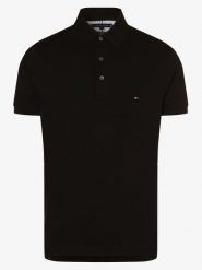 Tommy Hilfiger koszulka polo Mężczyźni Bawełna czarny, XL. Czarne koszulki polo męskie Tommy Hilfiger, m, bez wzorów, z bawełny, klasyczne, bez ramiączek. Za 359.95 zł.