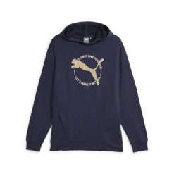 Bluza sportowa z kapturem męska Puma BETTER SPORTSWEAR TR 67606406. Niebieskie bluzy sportowe męskie Puma, m, bez wzorów, z bawełny, z kapturem. Za 195.67 zł.