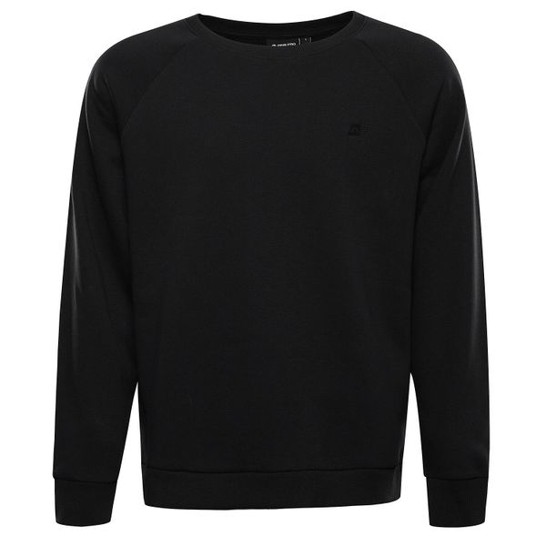 Bluza męska bawełniana Alpine Pro Negg. Czarne bluzy męskie Alpine Pro, m, bez wzorów, z bawełny, bez kaptura. Za 159.00 zł.
