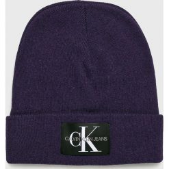 Calvin Klein Jeans - Czapka. Niebieskie czapki i kapelusze damskie Calvin Klein Jeans, z jeansu. Za 159.90 zł.