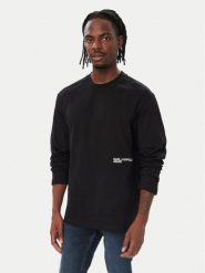 Karl Lagerfeld Jeans Longsleeve B4M17036 Czarny Regular Fit. Czarne bluzki z długim rękawem męskie Karl Lagerfeld Jeans, m, bez wzorów, z bawełny, bez kołnierzyka. Za 339.99 zł.