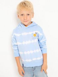 Mayoral Bluza 3450 Błękitny. Niebieskie bluzy dla chłopców Mayoral, bez wzorów, z bawełny, bez ramiączek, bez kaptura. Za 169.99 zł.
