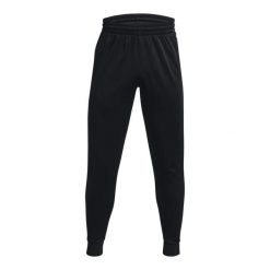 Spodnie treningowe męskie Under Armour Fleece Joggers Loose. Czarne spodnie sportowe męskie Under Armour, m, bez wzorów, z dresówki, na fitness i siłownię. Za 361.00 zł.