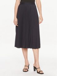 Tommy Hilfiger Spódnica plisowana Fluid WW0WW41793 Granatowy Regular Fit. Niebieskie spódnice damskie Tommy Hilfiger, bez wzorów, z syntetyku, midi. Za 339.99 zł.