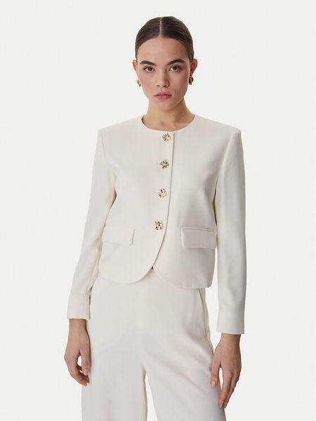 Marella Marynarka Falesia 2613041063 Écru Regular Fit. Żakiety damskie Marella, bez wzorów, z syntetyku. Za 1,309.00 zł.