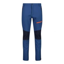 Spodnie męskie turystyczne CMP 30A1477. Niebieskie spodnie sportowe męskie CMP, na lato, l, bez wzorów, trekkingowe. W wyprzedaży za 279.99 zł.