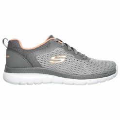 Obuwie Sportowe Damskie Skechers Bountiful Szary. Szare obuwie sportowe damskie Skechers, bez wzorów, z gumy. Za 221.85 zł.