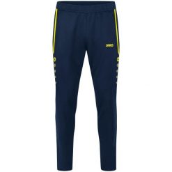 Damskie spodnie dresowe do treningu Jako Allround. Niebieskie spodnie sportowe damskie Jako, bez wzorów, z dresówki, na fitness i siłownię. Za 304.50 zł.
