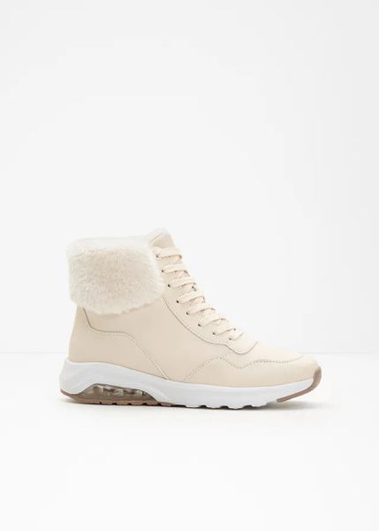 Wysokie sneakersy. Brązowe buty sportowe dziewczęce bonprix, bez wzorów, bez zapięcia. Za 139.99 zł.
