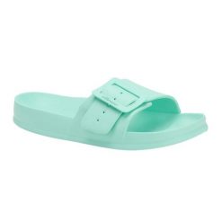 Klapki damskie Ellesse Eloise. Niebieskie klapki damskie Ellesse, bez wzorów, z materiału, sportowe, bez obcasa. Za 52.99 zł.