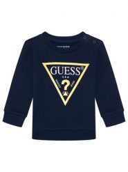 Guess Bluza N73Q10 KAUG0 Granatowy Regular Fit. Niebieskie bluzy dla chłopców Guess, z aplikacjami, z bawełny, bez ramiączek, bez kaptura. Za 149.99 zł.