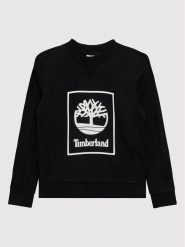 Timberland Bluza T25T58 S Czarny Regular Fit. Czarne bluzy dla chłopców Timberland, bez wzorów, z bawełny, bez ramiączek, bez kaptura. Za 289.99 zł.