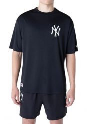 T-Shirt New Era League Essentials Tee Neyyan Dorośli. Czarne t-shirty męskie New Era, s, bez wzorów, z materiału, klasyczne, bez kołnierzyka. Za 183.90 zł.