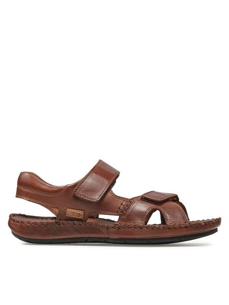 Pikolinos Sandały 06J-5818 Brązowy. Brązowe sandały męskie Pikolinos, ze skóry, bez zapięcia. Za 414.99 zł.