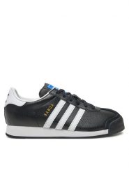 Adidas Sneakersy Samoa J JQ5089 Czarny. Czarne buty sportowe dziewczęce Adidas, bez wzorów, ze skóry, bez zapięcia. Za 219.99 zł.