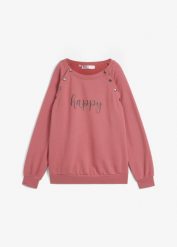 Bluza ciążowa i do karmienia 2w1. Fioletowe bluzy damskie bonprix, bez wzorów, bez kaptura. Za 179.99 zł.