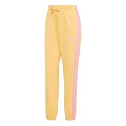 Damskie spodnie dresowe z omszałym wykończeniem adidas Essentials 3-Stripes. Brązowe spodnie dresowe damskie Adidas, l, bez wzorów, z dresówki. Za 252.20 zł.