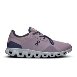 Buty damskie do biegania ON Cloud X 3 AD HerON | Glacier. Fioletowe obuwie sportowe damskie On, bez wzorów, do biegania. Za 561.99 zł.