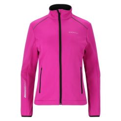 Kurtka do narciarstwa biegowego damska Endurance Zora XCS. Czerwone kurtki sportowe damskie Endurance, bez wzorów, z softshellu, bez kaptura, narciarskie. Za 299.99 zł.