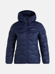 Kurtka Peak Performance Damska Helium Down Hood Jacket - XS. Niebieskie kurtki damskie Peak Performance, na jesień, xs, bez wzorów, z materiału, bez kaptura, trekkingowe. Za 1,019.00 zł.