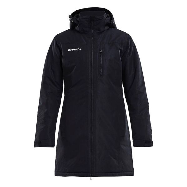 Parka damska Craft. Czarne kurtki damskie Craft, xl, bez wzorów, z materiału, z kapturem. Za 601.70 zł.