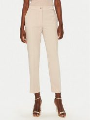 Marciano Guess Spodnie materiałowe 5RGB03 7115A Beżowy Slim Fit. Brązowe spodnie materiałowe damskie Marciano Guess, z aplikacjami, z materiału. Za 419.99 zł.