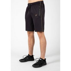Spodenki fitness męskie Gorilla Wear Wenden Shorts. Czarne krótkie spodenki sportowe męskie GORILLA WEAR, m, bez wzorów, z dresówki, na fitness i siłownię. Za 189.25 zł.