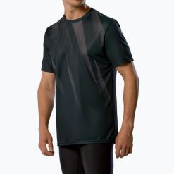 Koszulka do biegania męska Mizuno Core Graphic Tee. Czarne koszulki sportowe męskie Mizuno, m, bez wzorów, z materiału, bez kołnierzyka, bez ramiączek, do biegania. Za 119.99 zł.