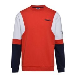 Bluza męska DIADORA SWEATSHIRT CREW DIADORA CLUB M. Czerwone bluzy męskie Diadora, m, bez wzorów, z bawełny, bez kaptura. Za 89.99 zł.