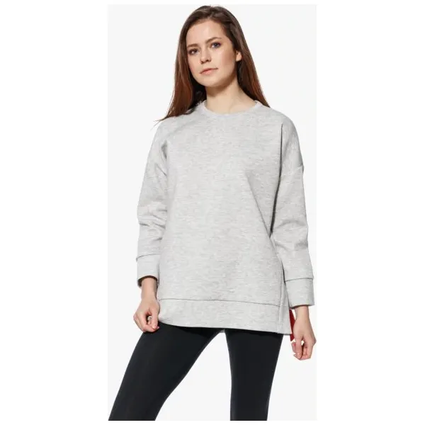 Lotto Bluza Stork , szary, rozmiar M. Szare bluzy damskie Lotto, m, z aplikacjami, z materiału, bez kaptura. W wyprzedaży za 63.99 zł.