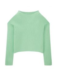 Tom Tailor Sweter 1035171 Zielony. Zielone swetry dla dziewczynek Tom Tailor, bez wzorów, z wiskozy, bez kołnierzyka, bez ramiączek, bez kaptura. Za 169.99 zł.