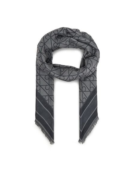 Calvin Klein Chusta Emblem Aop Jacquard Square Scarf LV04F8080G Czarny. Czarne czapki i kapelusze damskie Calvin Klein, bez wzorów. Za 289.99 zł.