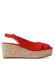 Jenny Fairy Espadryle TS5249-01 Czerwony. Czerwone espadryle damskie Jenny Fairy, bez wzorów, z materiału, bez obcasa, bez zapięcia. Za 139.99 zł.