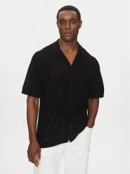 Michael Kors Koszula CS560FPFE5 Czarny Regular Fit. Czarne koszule męskie Michael Kors, m, bez wzorów, z bawełny, bez kołnierzyka, bez ramiączek. Za 419.99 zł.