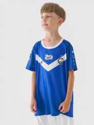 4F Koszulka klubowa domowa z sezonu 2024/25 chłopięca 4F x Stal Mielec - multikolor 122/128 (6-8 lat). T-shirty dla chłopców 4f, bez wzorów, z dzianiny, bez ramiączek. Za 199.99 zł.
