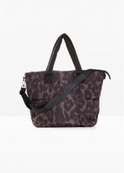 Torba shopper Sketchers. Czarne torebki shopper damskie bonprix, bez wzorów, z nadrukiem, bez dodatków. Za 169.99 zł.