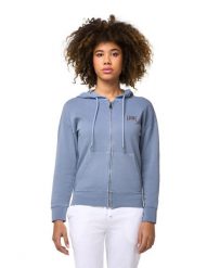 Bluzy damskie z kapturem zapinane na zamek Leone Blue. Niebieskie bluzy damskie LEONE 1947 APPAREL, xs, bez wzorów, z kapturem, na fitness i siłownię. Za 168.36 zł.