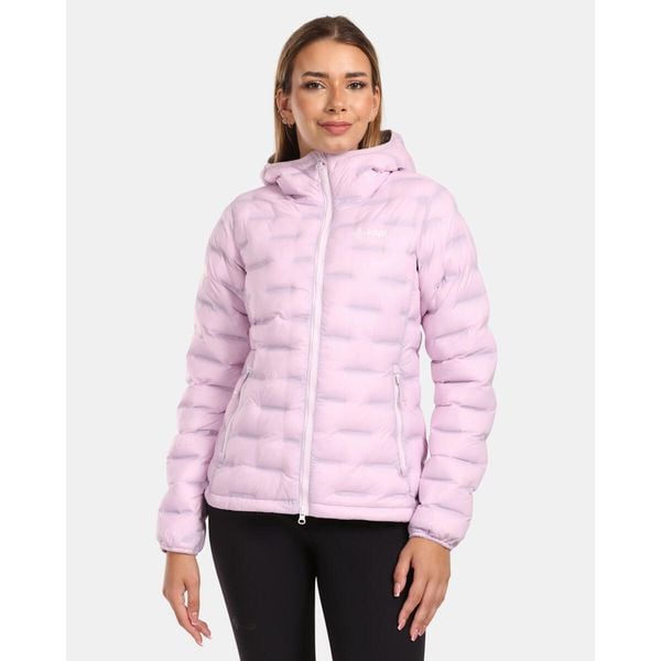 Kurtka ocieplana damska Kilpi ALBA-W. Czerwone kurtki damskie Kilpi, bez wzorów, bez kaptura, trekkingowe. Za 525.33 zł.