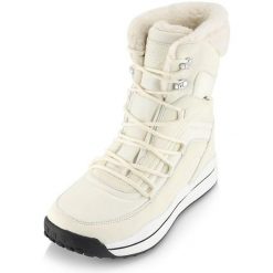 Wodne i Ciepłe Zimowe Botki Damskie Alpine Pro Merata. Białe botki damskie Alpine Pro, na zimę, z syntetyku, eleganckie, bez obcasa, bez zapięcia. Za 305.99 zł.