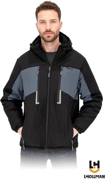 Kurtka ochronna ocieplana męska kaptur polar zamek rękaw ściągacz rzepy regulacja wiele kieszeni tafta 210T SOFTSHELL ochrona przed deszczem oddychają. Brązowe kurtki męskie Reis, m, bez wzorów, z polaru, bez kaptura. Za 142.29 zł.