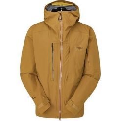 Kurtka z membraną męska Rab Khroma Kinetic Jacket. Brązowe kurtki męskie RAB, m, bez wzorów, bez kaptura. Za 1,311.99 zł.