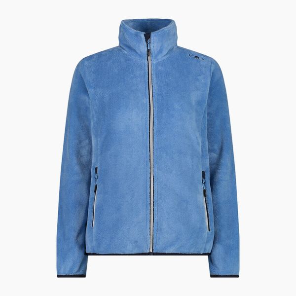 Bluza damska turystyczna CMP 38P1536. Niebieskie bluzy damskie CMP, bez wzorów, z materiału, bez kaptura, trekkingowe. Za 282.10 zł.